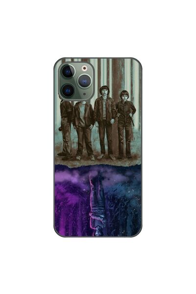 OEM Husa compatibila cu Apple iPhone 11 Pro Max Silicon Gel Tpu Model Strange...