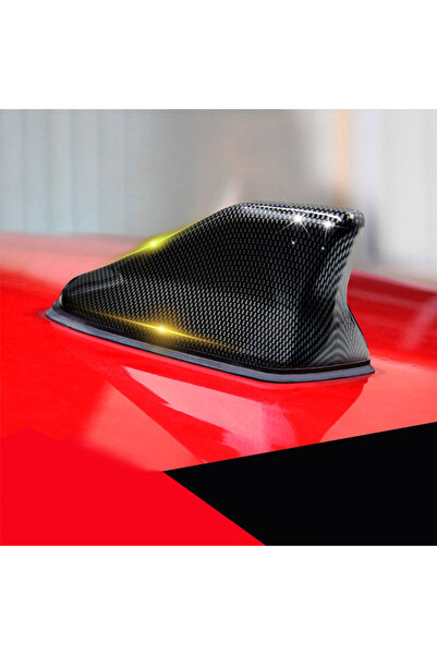 Choice4 A-Carbon Fiber Universal Carbon Fiber Look Car Roof Top Mount Shark F...