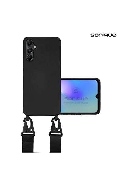 Sonique Θήκη Σιλικόνης με Strap CarryHang Samsung Galaxy A05s 4G Μαύρο