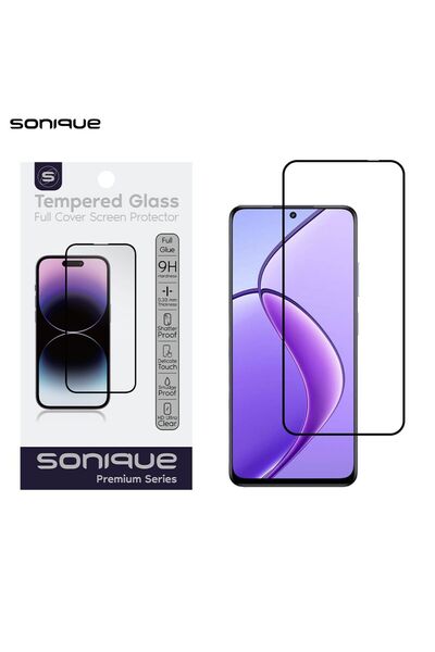 Sonique Hardy Glass Premium Series HD Full Cover 9H Realme 12 5G / Realme 12x...