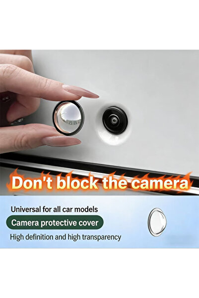 Choice1 1PC Car Camera Lens Transparent Protector Cover Universal Front Bumpe...