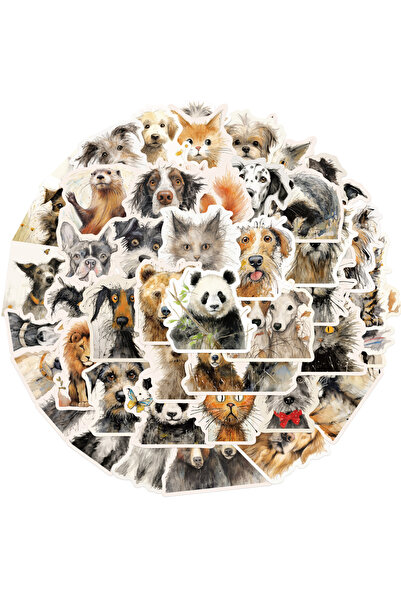 Choice 50PCS 50pcs Hairy Animals Graffiti Stickers For Laptop Water Bottle Lu...
