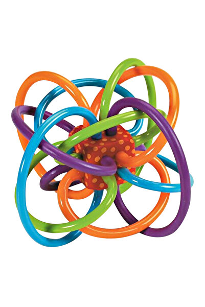 Choice Multicolor 2 in 1 Sensory Teether Toy PU Soft Teething Toys Early Deve...