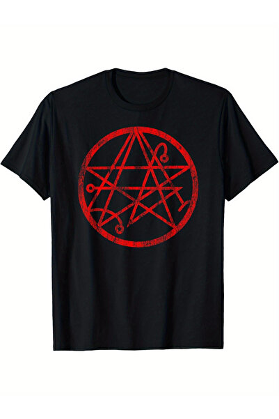 yiou trendy clothing Men's 100% Cotton Necronomicon Symbol T-Shirt