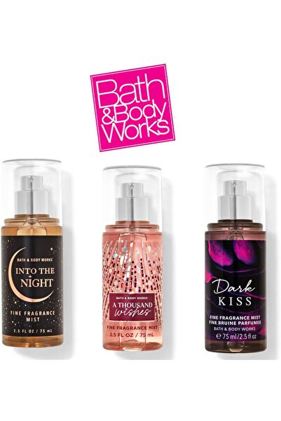 Bath & Body Works مجموعة رذاذ الجسم ألف ألف ويشيز، دارك كيس، وإن تو ذا نايت ب...