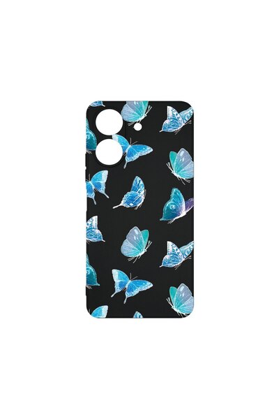 bestcase Λεπτή Θήκη Σιλικόνης 0.8MM, Συμβατή με Xiaomi Redmi 13C, Σχέδιο Πετα...