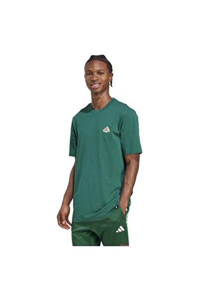 adidas Tricou bărbătesc cu mânecă scurtă: Tricou cu imprimeu mini pizza, mări...
