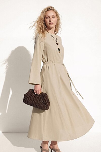Hooopstore Anvelop Wrap Stone Dress