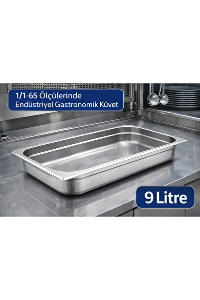 Net Çelik Gastronom Küvet 1/1-65 9 Litre