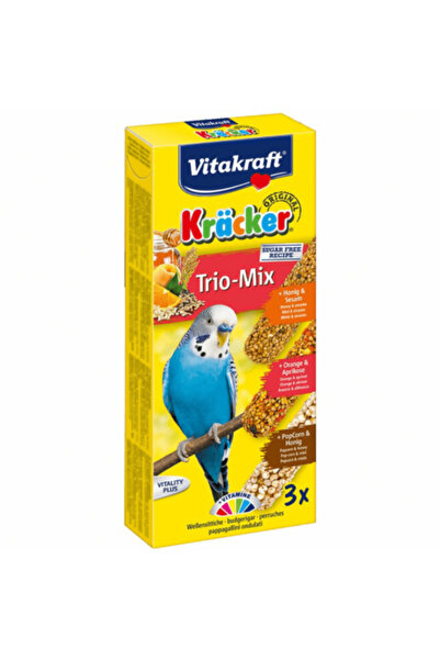 Vitakraft Batoane pentru perusi Kracker Trio Miere/Portocala/Popcorn 80 g