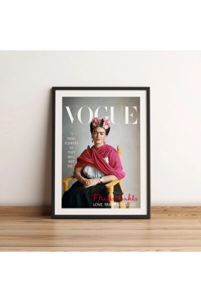 Boomah Accessories Frida Vogue Magazine Cover Poster with Frame 50x40cm