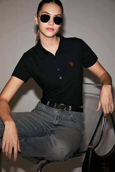 U.S. Polo Assn. Women's Black Basic T-Shirt 50321818-Vr046