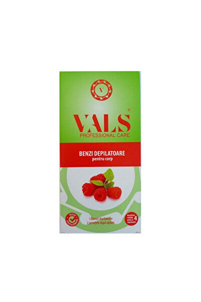 Vals Benzi Depilatoare pentru corp, Fructe Rosii de Padure, 12 buc