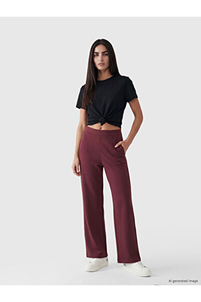 LC Waikiki I Beli Corded Wide Leg Women's Sweatpants from Freezen Store