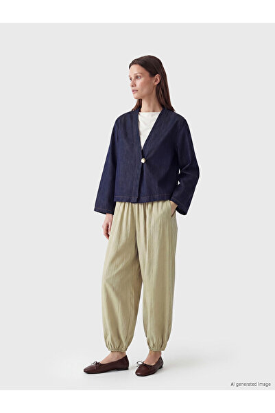 LC Waikiki Nevavm Women's Jogger Pants with Elastic Waist and Difference in C...