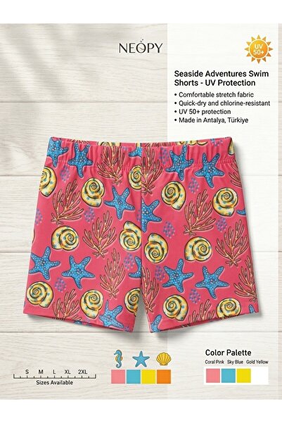 NEOPY Bebe Swim Shorts Upf Uv Protection Swimwear