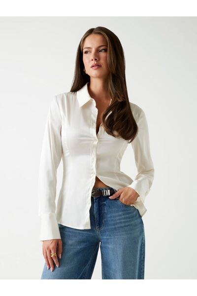 Guess Slim-fit satin shirt