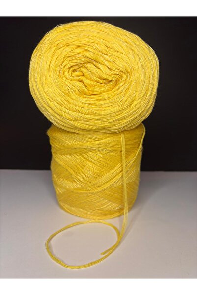 Ana&Kuzusu İplik Yellow Italian Mercerized Viscose, Yellow Glitter (5 Layers ...