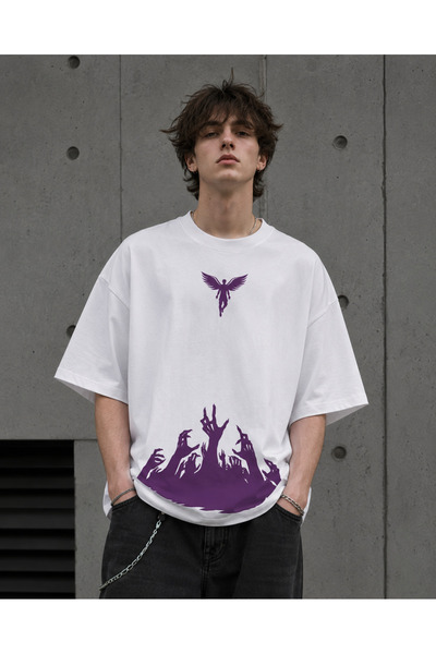 Nulivez Oversize Unisex Printed T-Shirt – Streetwear Loose Fit T-Shirt with A...