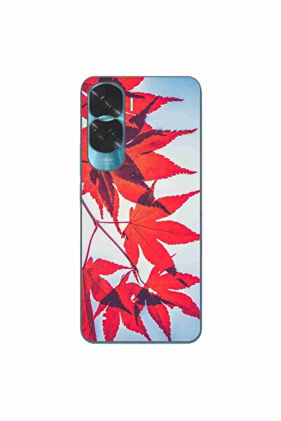 OEM Husa compatibila cu Honor 90 Lite 5G Silicon Gel Tpu Model Frunze de toamna
