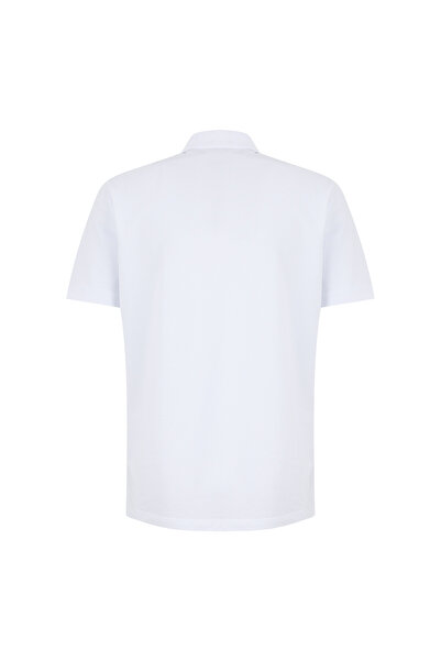 LİMON COMPANY Limon Beyaz Erkek %100 Pamuk Polo T-Shirt L6SM-TST9524