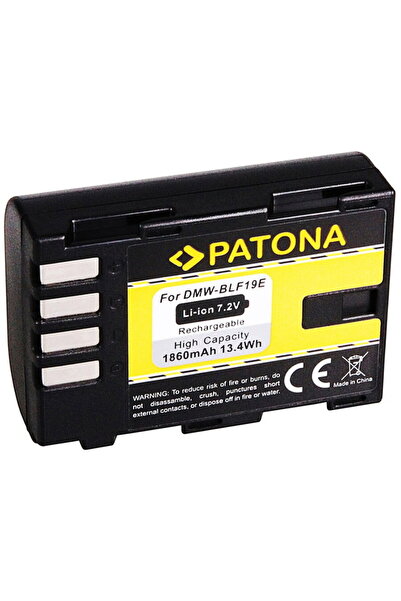 Patona Acumulator DMW-BLF19 1860mAh replace Panasonic DMC-GH3 GH4 GH5-1155