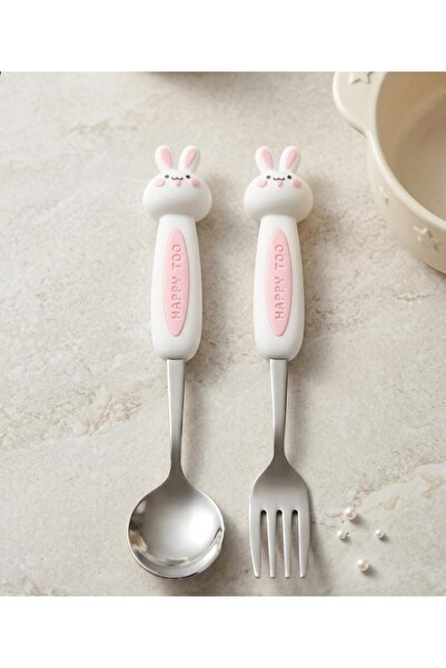 Home Cute Figured Premium Children's Bpa Free Stainless Steel Fork and Spoon ...