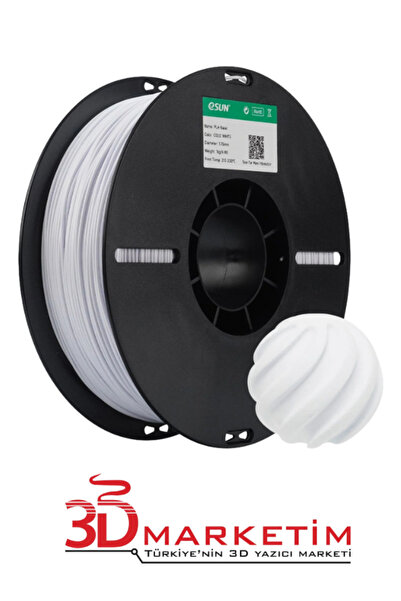 eSun PLA Basic Filament - Soğuk Beyaz (1.75mm, 1kg)-3Dmarketim