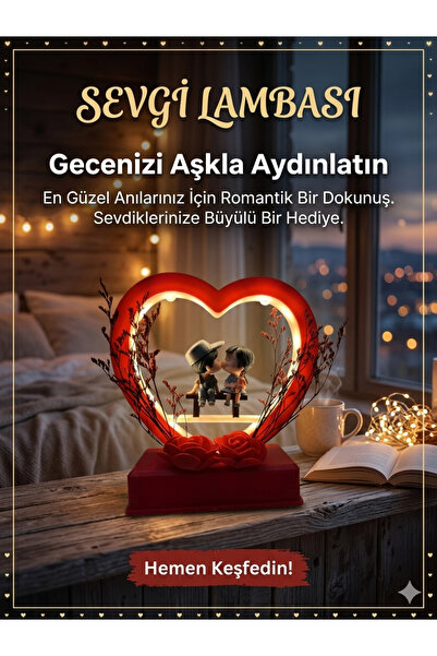 Hedies Hedixo Hediyem Işıklı Kalp İçinde Öpüşen Müzikli Sevgili Biblosu & Gec...