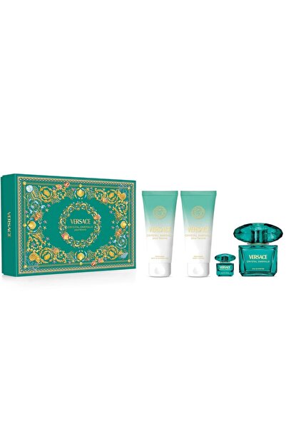 Versace Set Crystal Emerald, Apă de parfum pentru femei, 90ml + 5ml, Loțiune ...