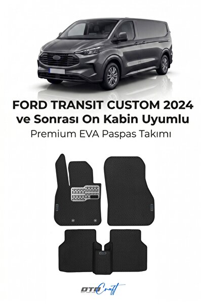 OTOCRAFT Ford Transit Custom Ön Kabin (2024 ve Sonrası) Araca Özel 3D Havuzlu...
