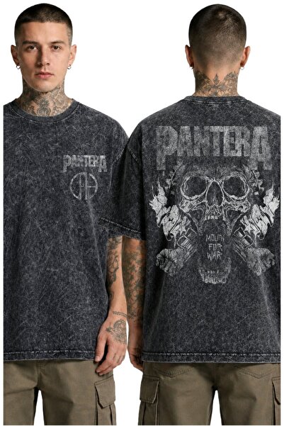 Fuddy Moda Unisex majica sa pantera logotipom na leđima, periva, vintage maji...