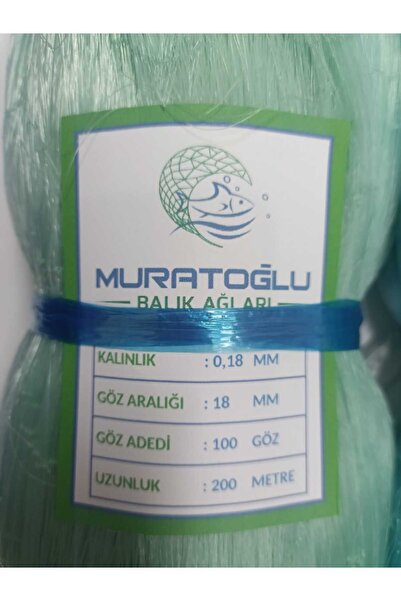 muratoğlu MİSİNA AĞ -0,18*18 100 GÖZ MİSİNA BALIKAĞI-MİSİNA TOR