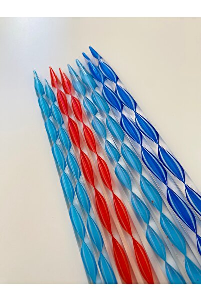 Lorin hobi Acrylic Wavy Set of 4 Skewers 35 cm 7-8-9-10 Numbers