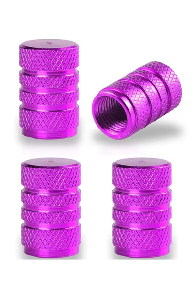 OEM Premium Anodized Aluminum Car Wheel Valve Caps – Set 4 Pcs Universal for ...