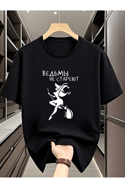 yiou trendy clothing تي شيرت قطني خالص بقصة فضفاضة للجنسين