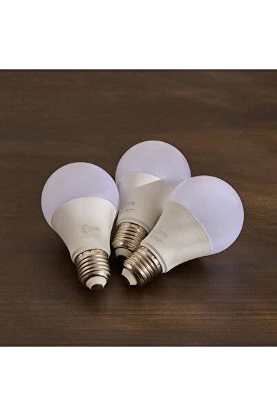 Home Box Levin 12W E27 3000K Warm Light LED Bulb - Set of 3