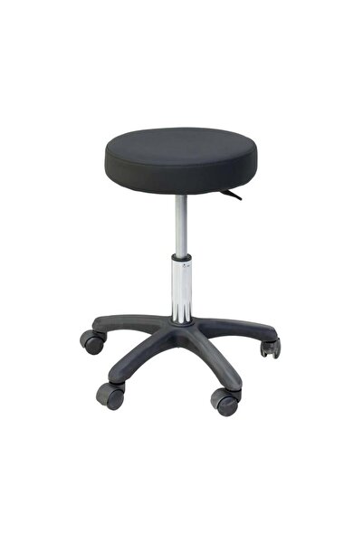 Globalstar Black Round Stool Chair - Model W-B045