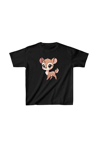 Mariposa Secret Unisex Kids Printed T-Shirt - Black