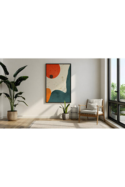 Ghaith Store Modern Abstract Canvas Painting with Luxurious Colors - Contempo...