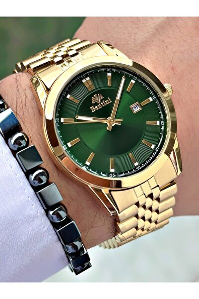 Bentini Men's Wrist Watch with Calendar – Steel Band, 3 Atm Water Resistant, ...