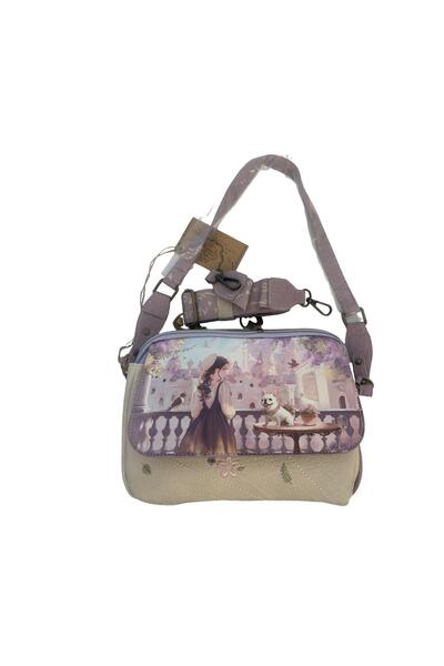 Sweet Candy Women's Crossbody Bag with Doll and 2 Main Compartments