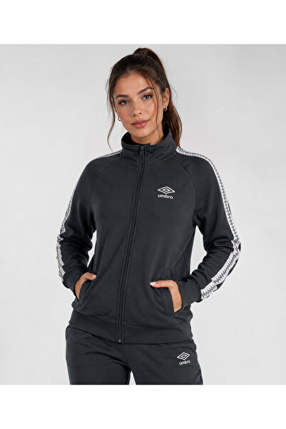 UMBRO Modal Fabric Women's Black Zippered Sports Sweatshirt Vc0064
