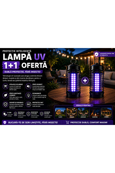 OEM SET 1+1 UV INSECT LAMP (RO-V04)
