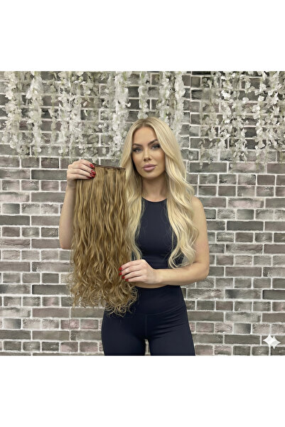 Marpessa Fiber Sentetik Yarımay Çıt Çıt Postiş Saç – Isıya Dayanıklı - Yıkana...