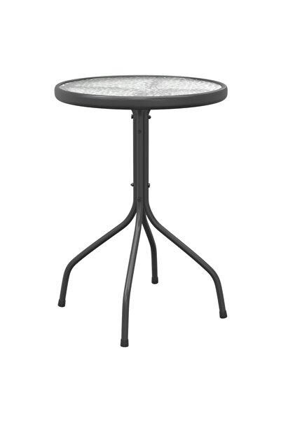 vidaxl Garden table, anthracite, Ø50x71 cm, steel