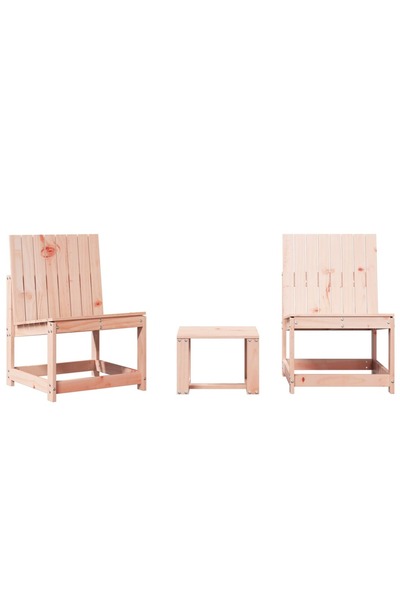 vidaxl Set mobilier de grădină, 3 piese, lemn masiv douglas