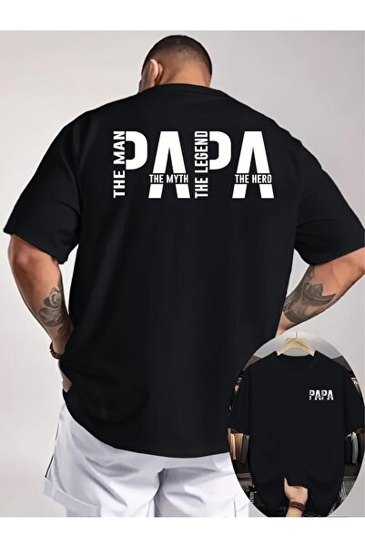 bolivia's تي شيرت رجالي مطبوع على الوجهين من PAPA THE for Man THE MYTH THE LE...