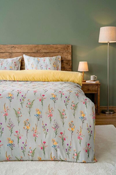 Rivaİstanbul Begonvil Double Duvet Cover Set Cotton