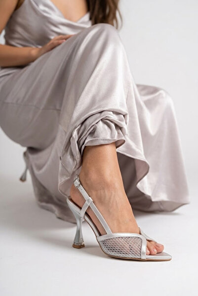 Solly 231 Mg Silver Heeled Women's Shoes